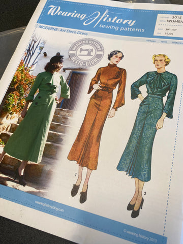 Wearing History Art Deco Dress pattern destash