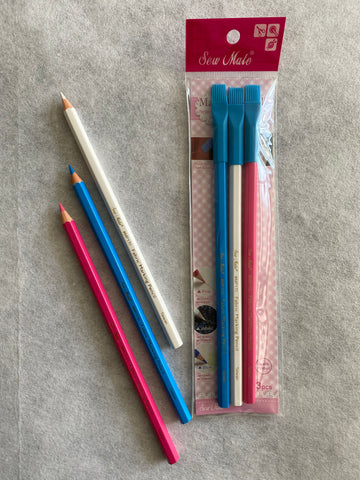 Sew Mate marking pencil - pink, white and blue